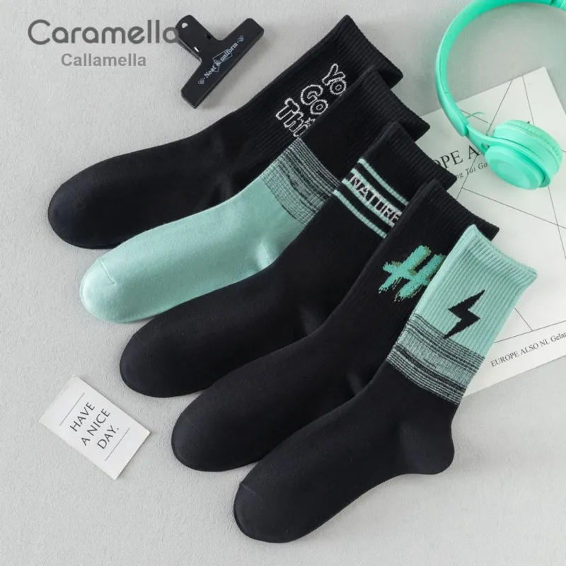 Caramella x Isku Mid Calf Socks Unisex 5 Pack-4