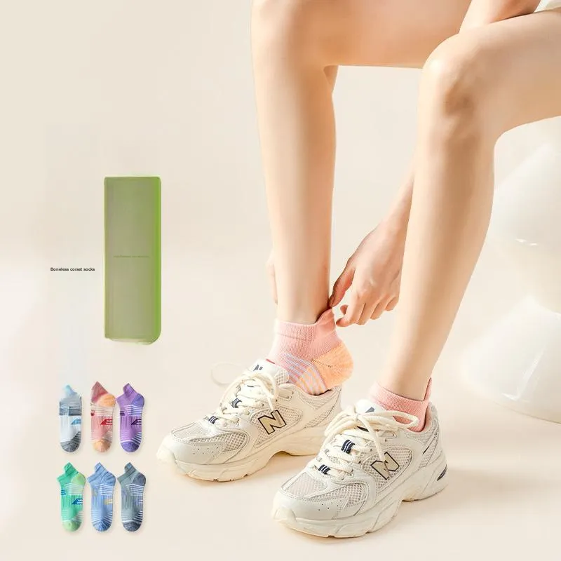 XIA.WA.ZHI.XIU Ankle Socks Women's Shopping Bag 4 Pack-19