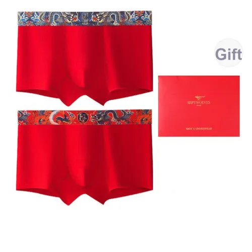 SEPTWOLVES Нижнее белье Подарочная коробка Мужской 2 упаковки Коробка Включено