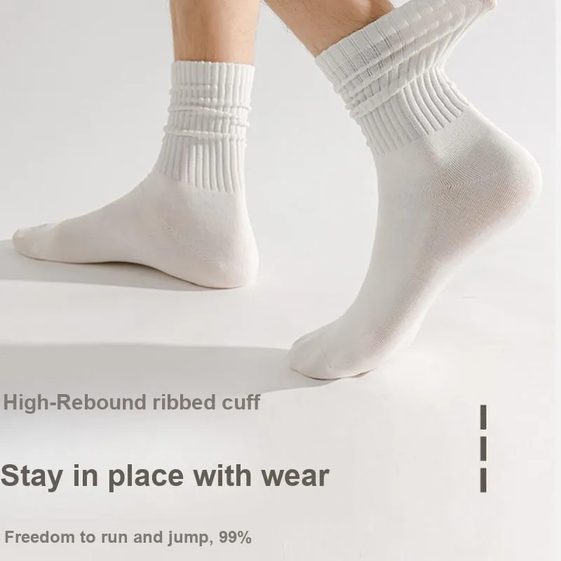 MIIOW Mid Calf Socks Men's 5 Pack-23