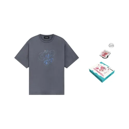 WE11DONE T-Shirt Унисекс Угольный Серый