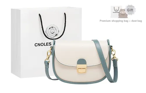 CNOLES Crossbody Bags Coconut White Seeking Green