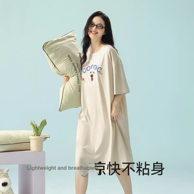 PBENO PD Nightgown Women's Beige Yellow-5