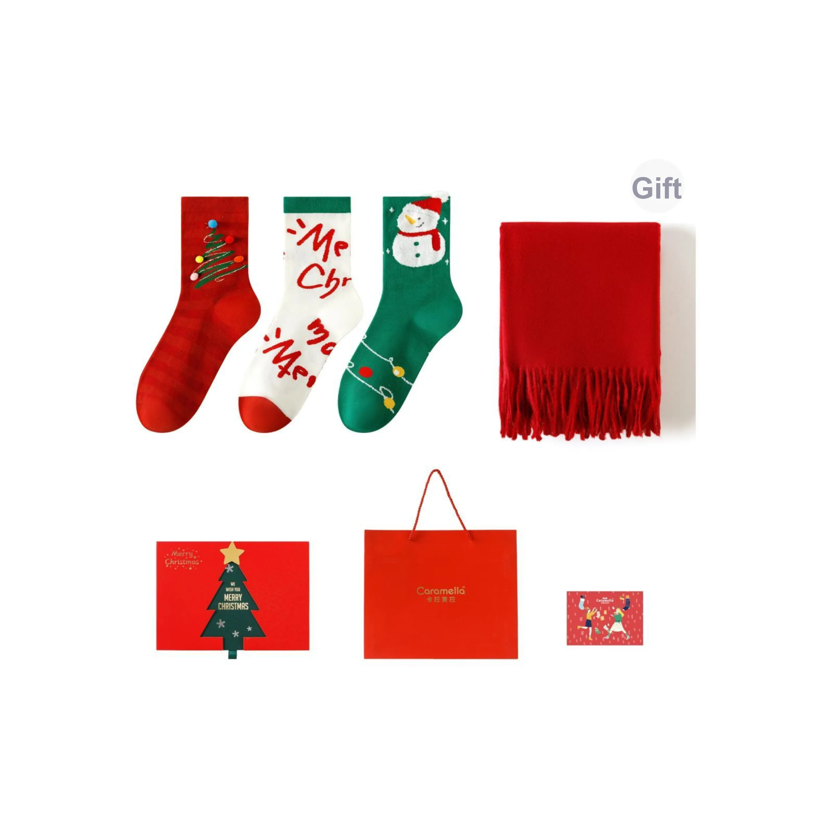 Caramella Носки Подарочная Коробка Унисекс 3 Пачки