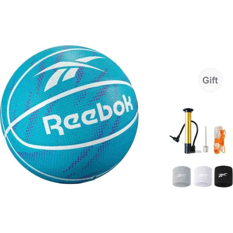 Reebok Rubber Basketball Lake Blue Size 7 Training Match Unisex-8