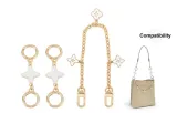 Diamond Four-Leaf Clover *2+Four-Leaf Clover Decorative Chain