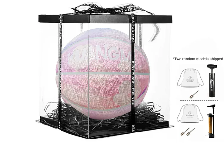 Kuangmi Watercolor Collection PU Basketball Pink Size 7 Training Unisex-3