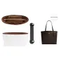 [City33 Black Gold Two-Piece Set]Waterproof Liner+Shoulder Strap Pad