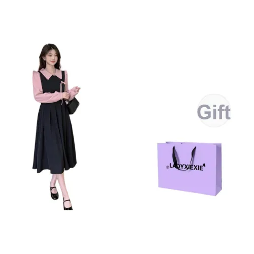 LADYXIEXIE Длинное платье с длинными рукавами женское