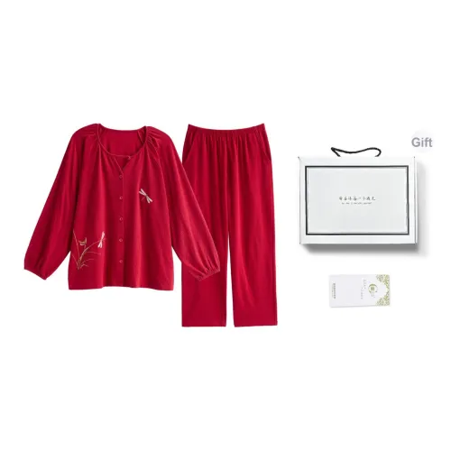 Song Qianya Пижама Подарочная коробка Женская Красная