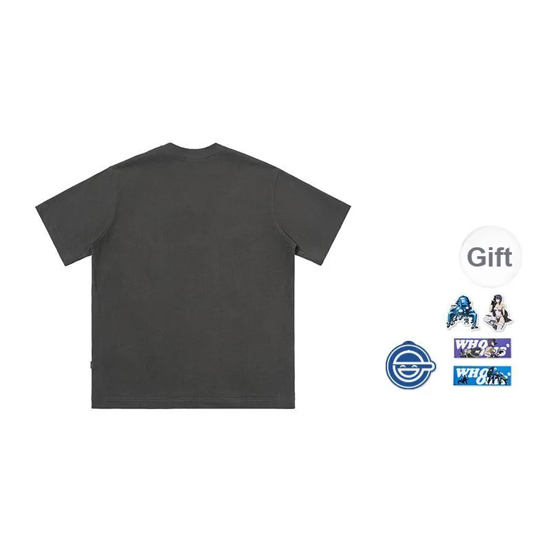 WHOOSIS X Ghost In The Shell, Collaboration T Shirts Unisex-4