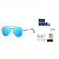 Silver Frame with Ice Blue Lens
