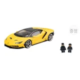 Tubas 람보르기니 LP-770[옐로우]와 랜덤 Police Minifigure 2-2팩 세트