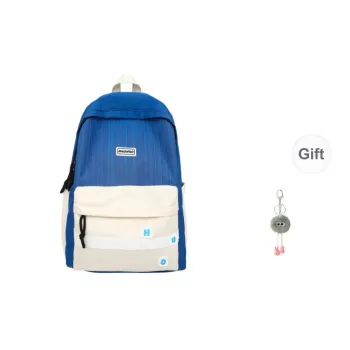 KAMLUI Nylon Backpack Regular Unisex White/Black/Orange Red/Red/Khaki