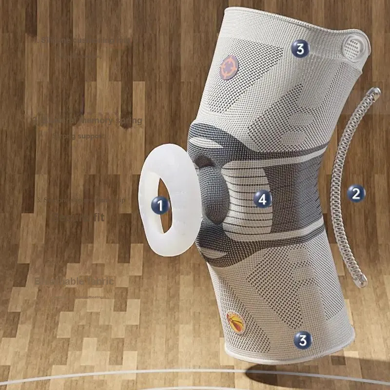 RIGORER Basketball Unisex Elastane Polyamide Silicone Knee Pads-4