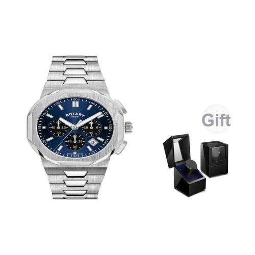 Роторные мужские часы механические с синим циферблатом