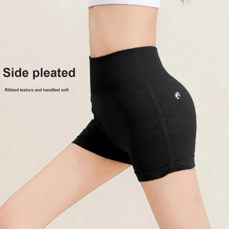 Barbie Yoga Shorts Women's Black-3