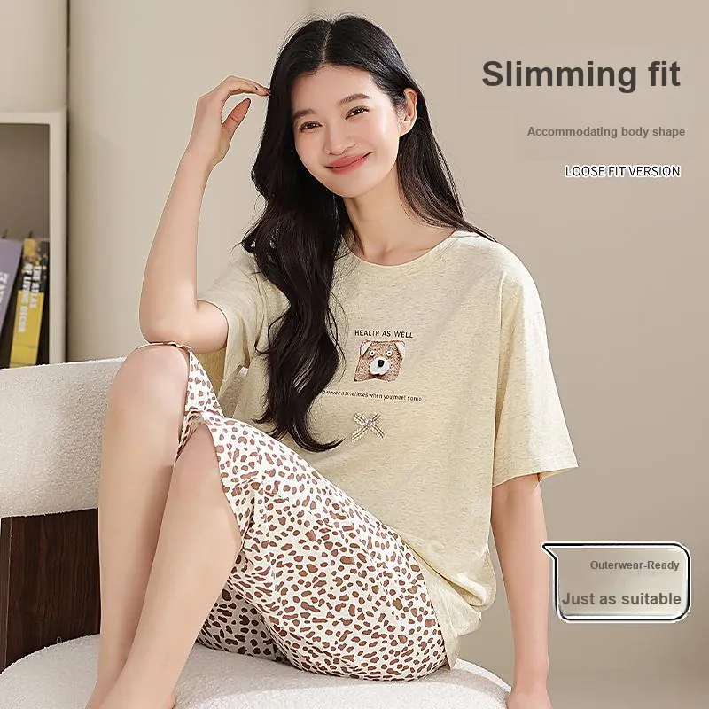 XIAFENYAN Pajama Set Women's Light Yellow-3