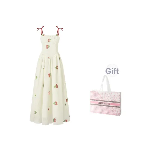 XUANSHU Абрикос Женские Слиплатья