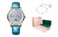 Rose Case Blue Dial Blue Belt