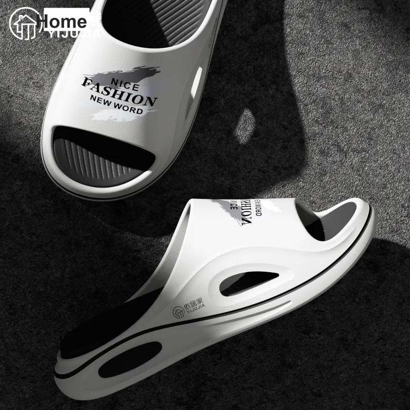 Stay At Home Thickened Bathroom Slip Resistant Waterproof Elastic Comfortable Outerwear Slippers-1