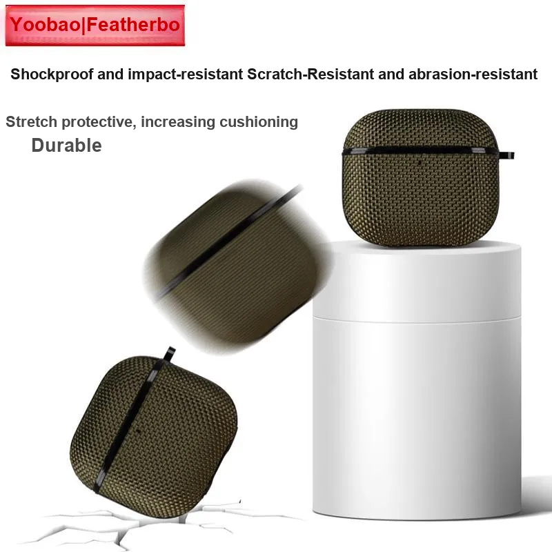 Yoobao Compatibility  AirPods 4, AirPods Pro 2, Apple 1, 2, And 3. TPU Fully Enclosed Impact Resistant Headphone Cases-4