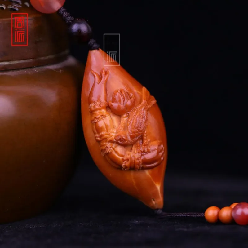 ZHOUPAI Olive Pit Pendants Unisex-4