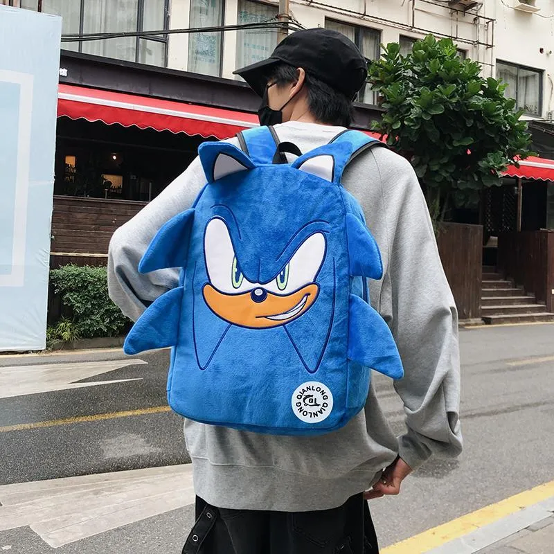 YUANTUZHE Plush Backpack Unisex Multicolor-4