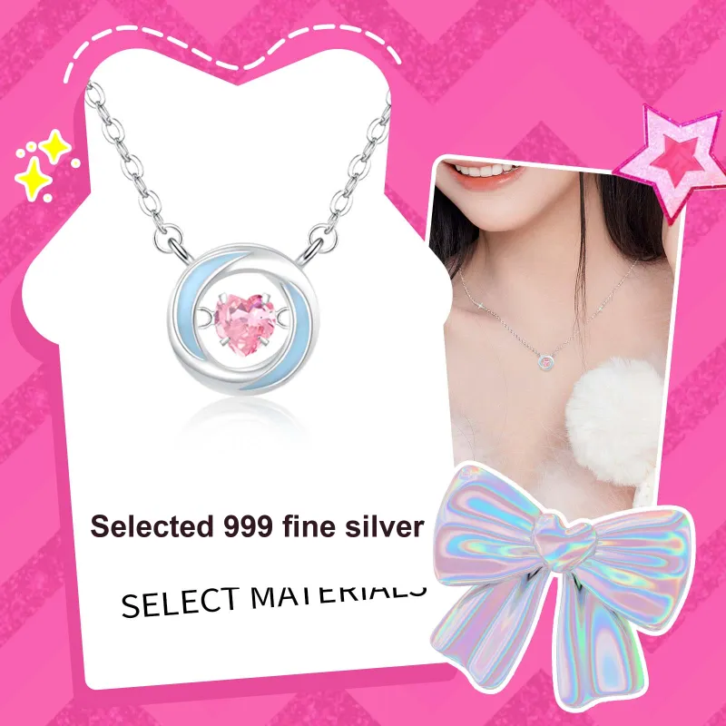 Barbie 999 Fine Silver Necklaces Women's-5