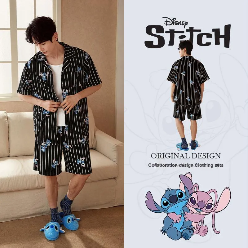 Gongdie x Disney Pajama Set Unisex Black-9