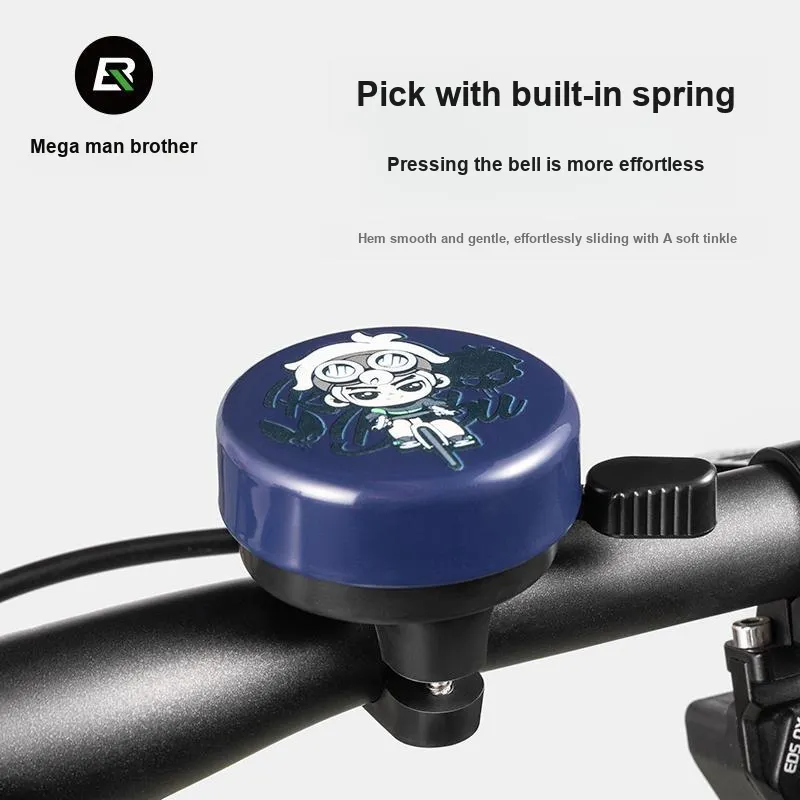 ROCKBROS Cycling Gear Bike Bell Unisex Iron Bell Surface+Base Engineering Plastic-2