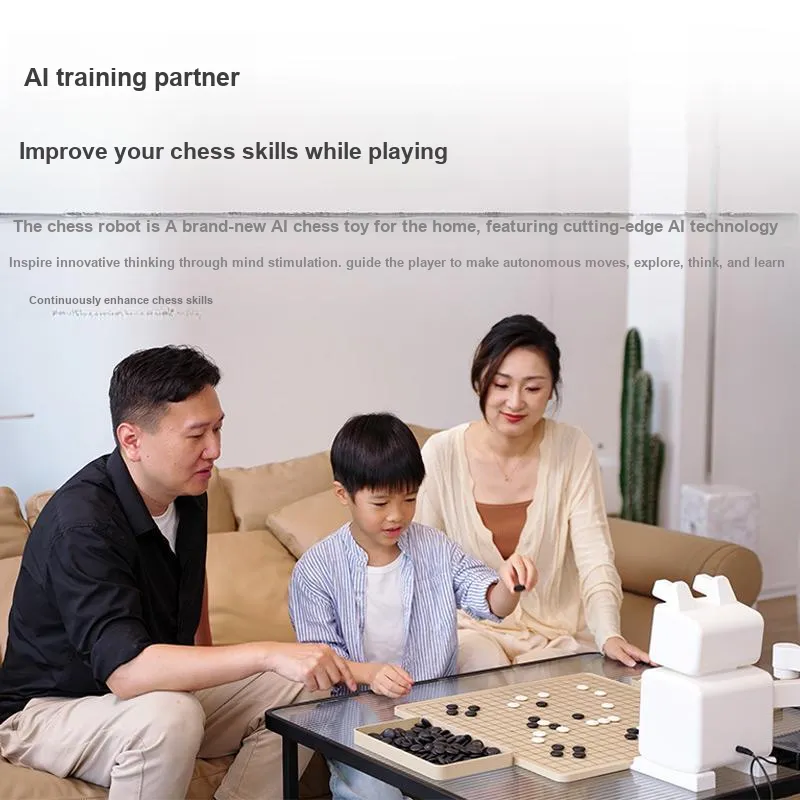 MENGLONG Ai Smart Chess Robot, Go Five In A Row 2 in 1 Board Games-1