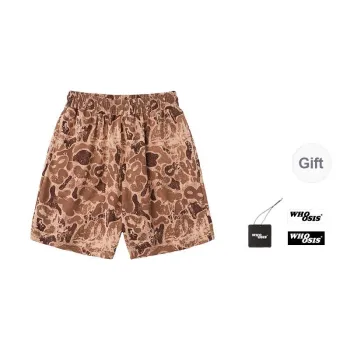 WHOOSIS Casual Shorts Unisex Desert Yellow Camouflage
