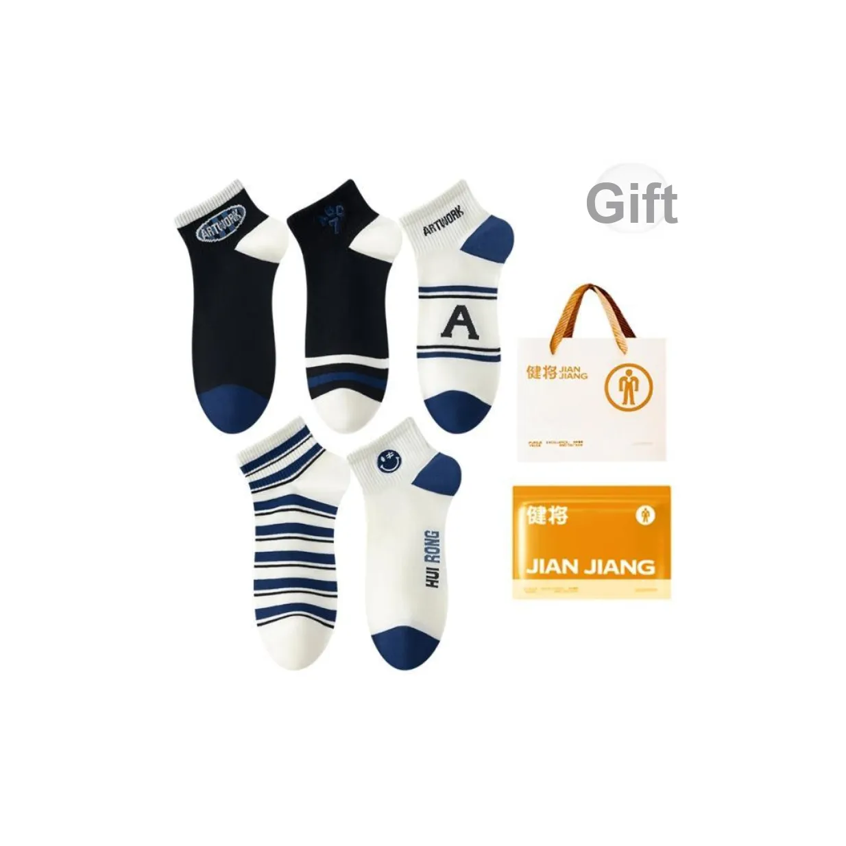 Master Mid Calf Socks Men's Box 5 Pack