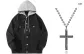 Black Gray (Comes with Gift Box Set Necklace)