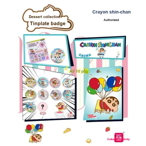 Simplicity And Cultural Creation Карандаш SHIN Chan Dessert Collection Значки