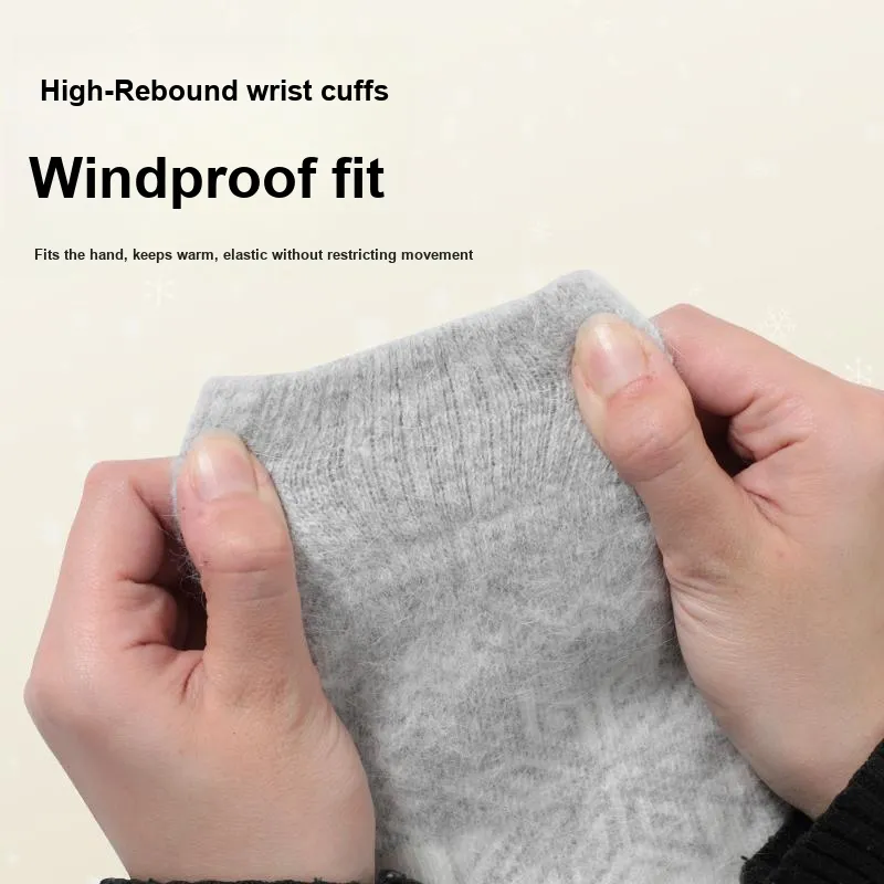 YUZHAOLIN Polyester Knit Gloves Women's-1