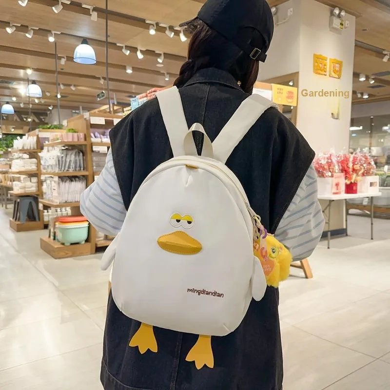 LETOO Nylon Backpack Regular Unisex Yellow/White/Black-6