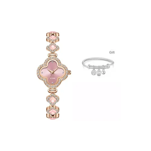 Rlychee Кварцевый механизм сплав ремешок женские часы зеленый циферблат