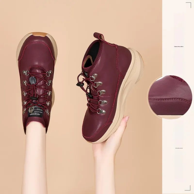 Joy&Mario Height Increasing Mid-Top Casual Shoes 4cm Women's-15