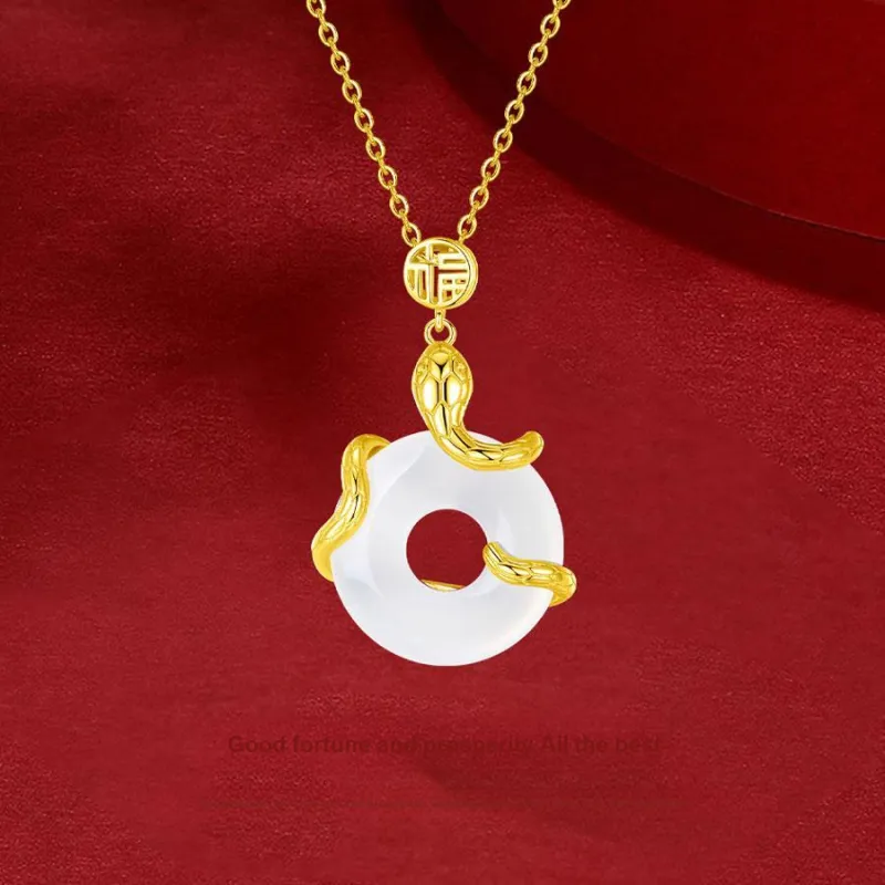 Master Kim Chalcedony Necklaces Unisex-4