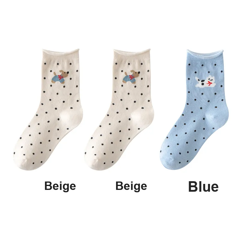 H YXIANG Mid Calf Socks Women's Combo Set-15