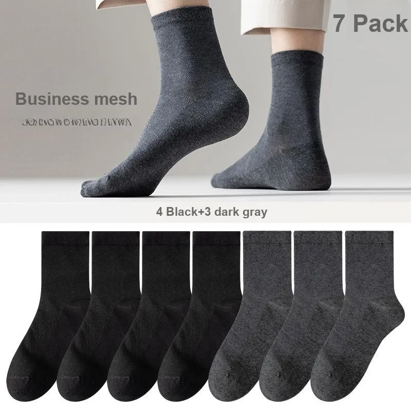 7 SEVFUN Mid Calf Socks Men's Combo Set-37