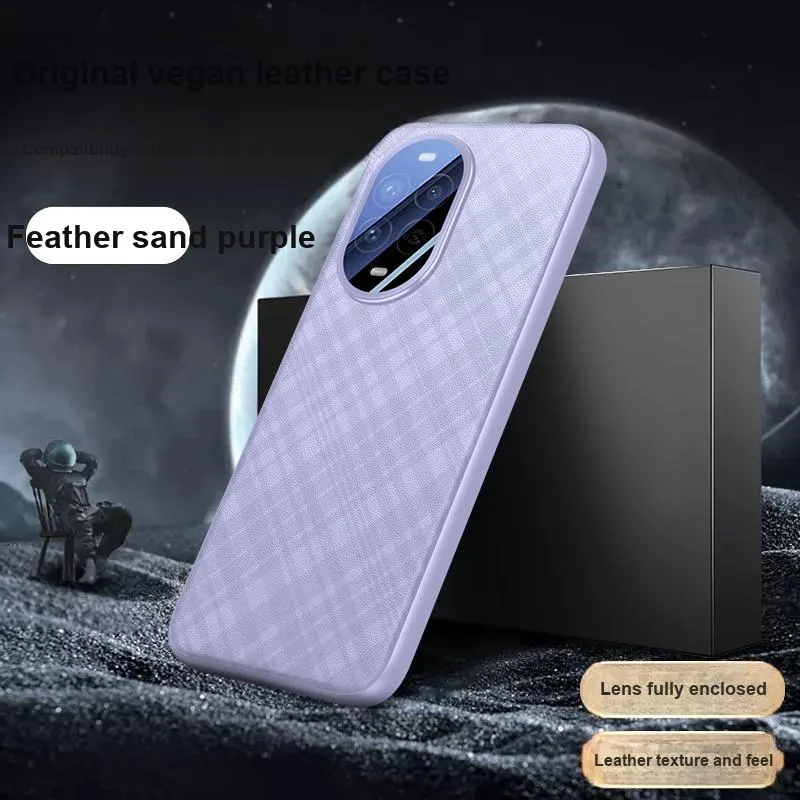 ZHUOJI Vegan Leather Case Material Premium Minimalist Style Phone Cases Compatible With Huawei Nova 13/nova 13 Pro-3