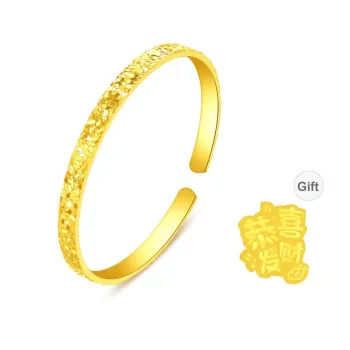 Lao Feng Xiang 999 Fine Silver Bangles Women's