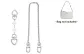 [Combination Set]Four-Leaf Clover Extension 15cm+Decorative Chain 40cm