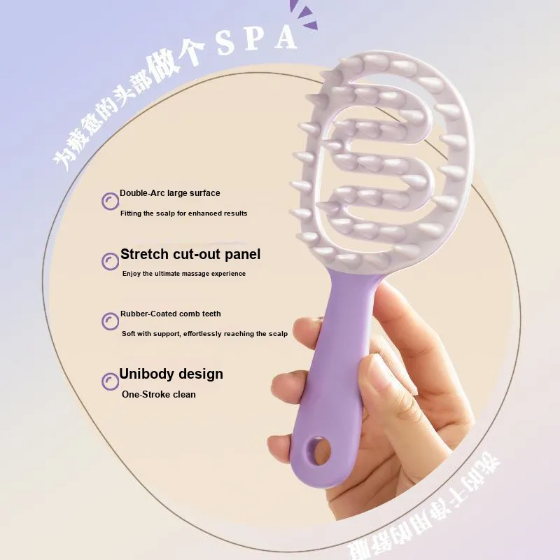 Gentle Welcome Cleaning Massage Comb Head Scalp Meridians Itch Relief-13