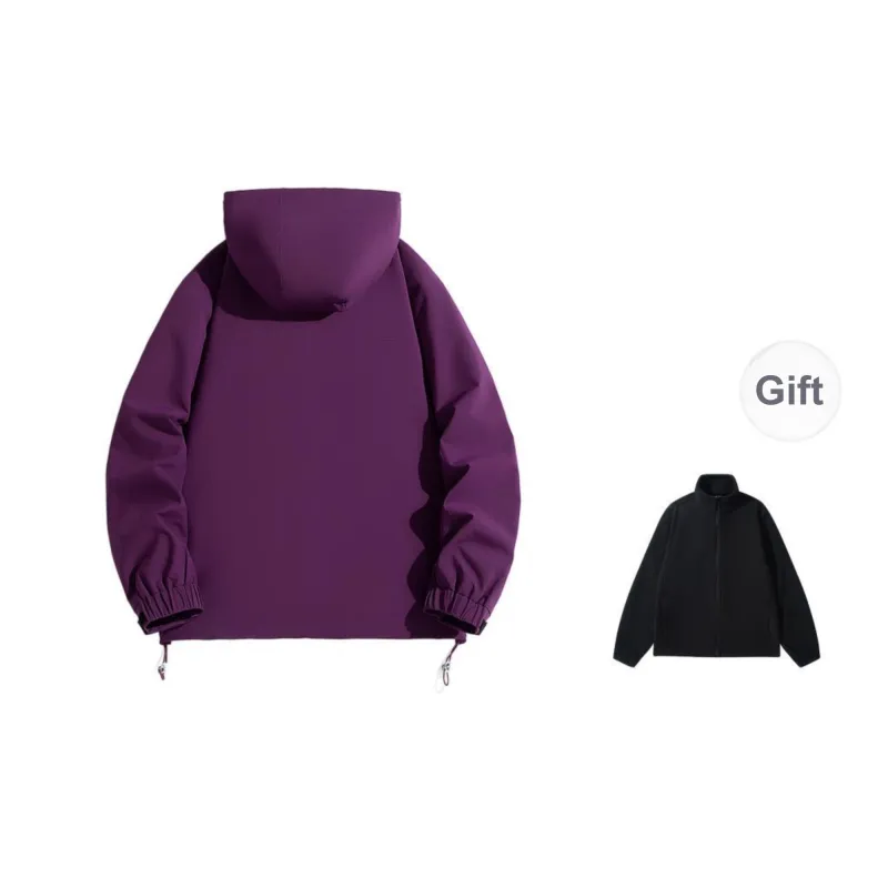 ROBINHOOD Water Resistant Windproof Breathable Warm Water Repellent Windbreaker Jacket Unisex-19