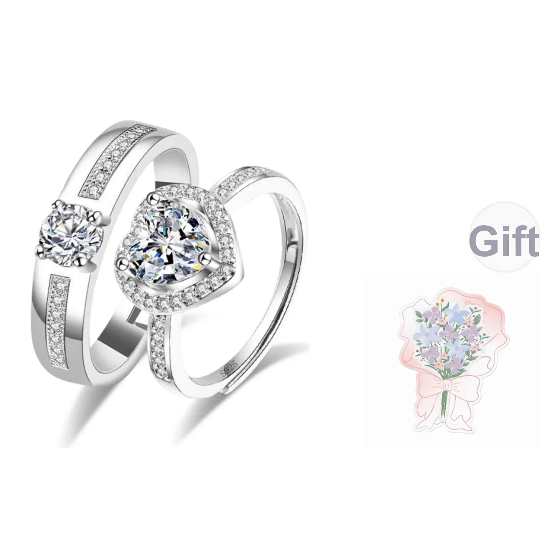 COPI Кольца с кубическим цирконием Унисекс