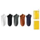 [5 Pack]White+Black+Army Green+Red Brown+Sapphire Blue